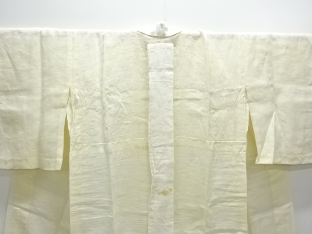 アンティーク 本麻すかし織桔梗模様長襦袢